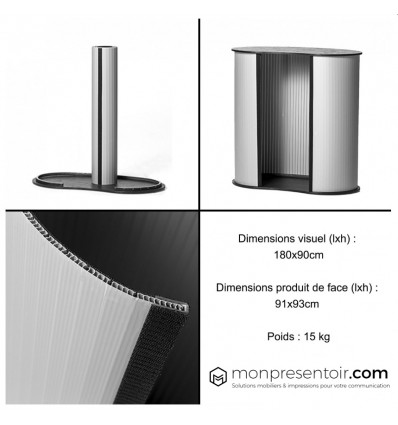 Comptoir d'accueil dimensions