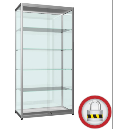 Vitrine Tour porte coulissante sans stockage + LED