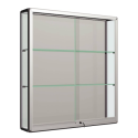 Vitrine mural portes coulissantes- 2 étagères