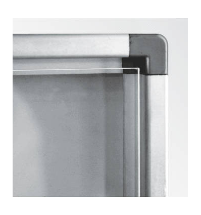 Vitrine murale intérieure fond métal