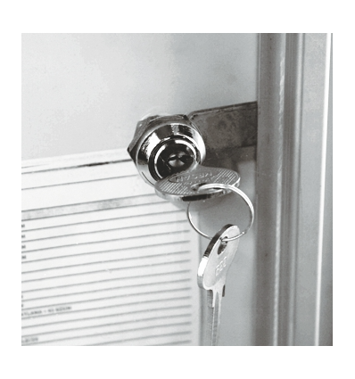 Vitrine murale intérieure fond métal