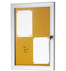 Vitrine murale extérieure fond liège