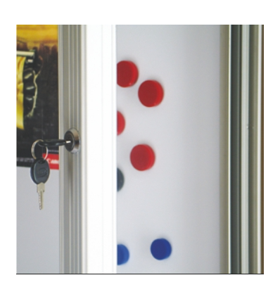 Vitrine murale extérieure fond métal