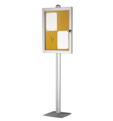 Vitrine fond liège pied simple