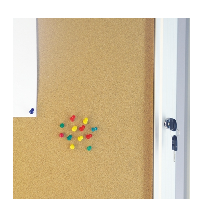 Vitrine fond liège pied simple