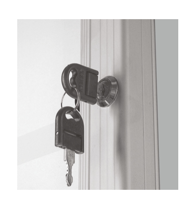 Vitrine fond métal double pieds