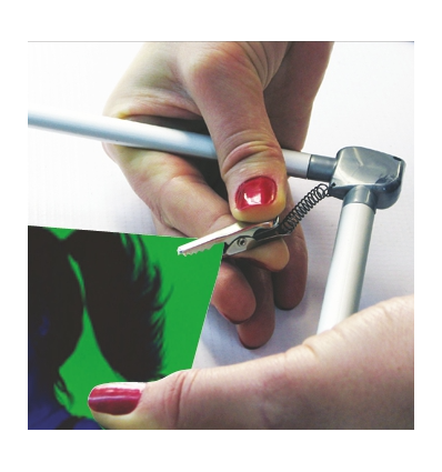 Cadre aluminium avec pinces crocodile