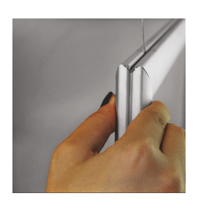 Cadres suspendus charnières double face aluminium