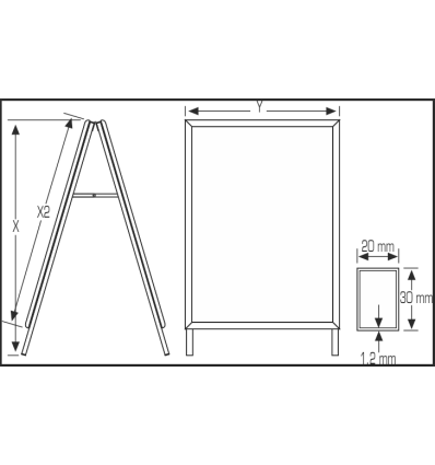 Chevalet charnières sur ressorts