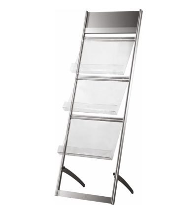 Porte brochure de sol double 6xA4