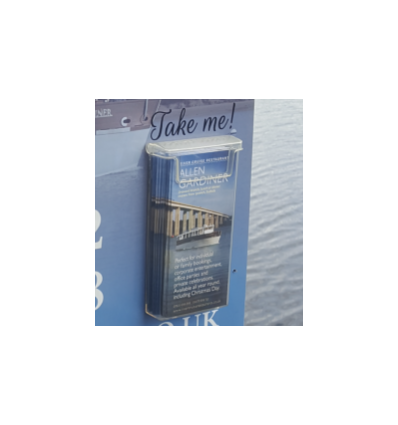 Présentoir de brochures extérieure simple compartiment