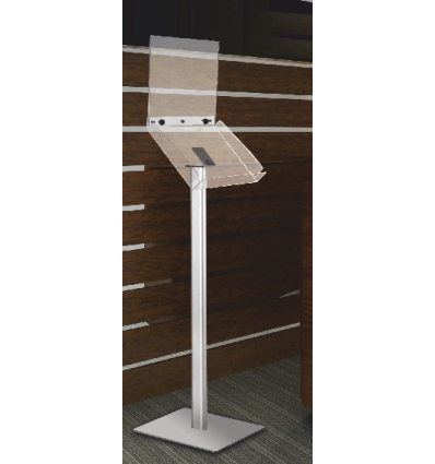 Piètement aluminium et boitier A4 horizontal