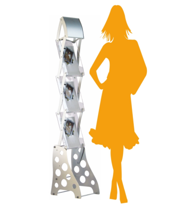 Piètement aluminium et boitier A4 vertical