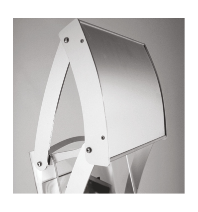 Piètement aluminium et boitier A4 vertical