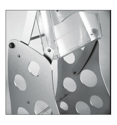 Piètement aluminium et boitier A4 vertical