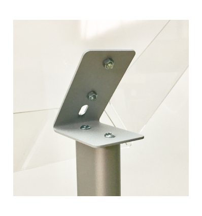 Piètement aluminium et boitier A4 vertical