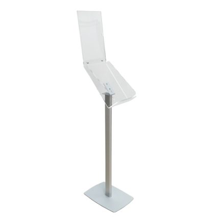 Piètement aluminium et boitier A4 vertical