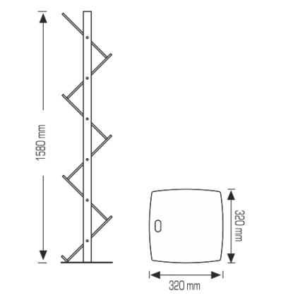 Présentoir recto/verso
