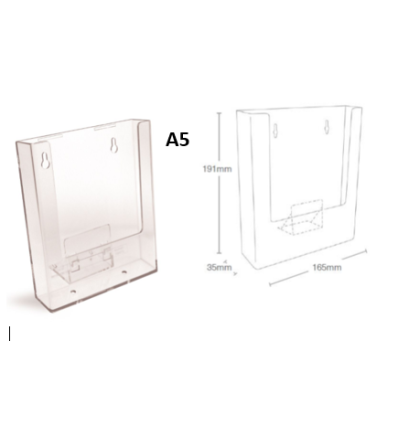 Présentoir de brochures mural