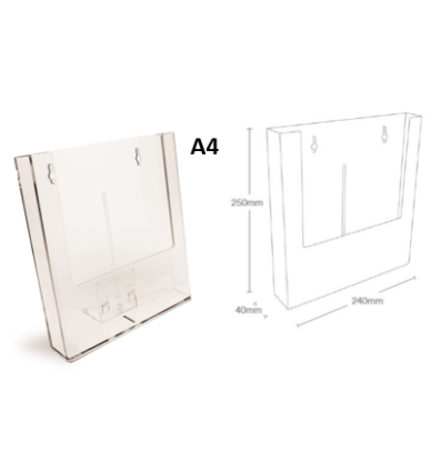 Présentoir de brochures mural