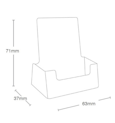 Porte visuel incliné