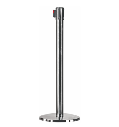 Poteau guide file enrouleur