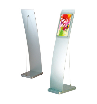 Porte visuel de sol A4 aluminium
