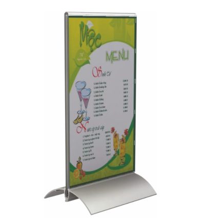 présentoir socle aluminium