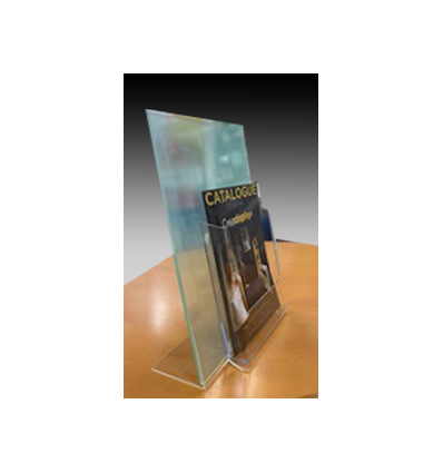 Porte visuel incliné A3 + présentoir