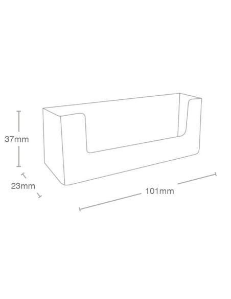 Lot de 20 Porte-cartes de visite mural