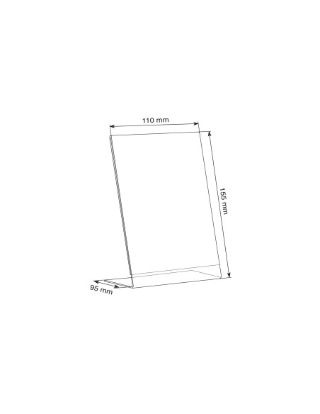 Lot de 10 Chevalets de comptoir incliné - format A6