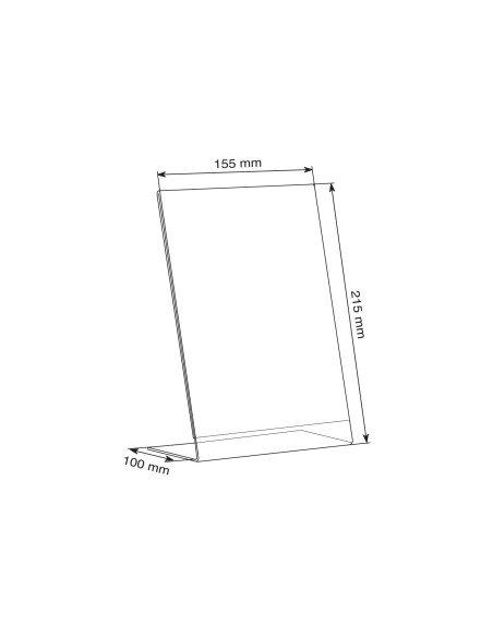 Lot de 10 Chevalets de comptoir incliné - format A5