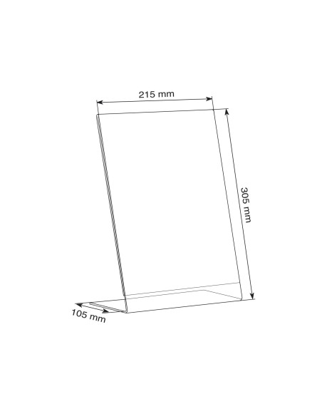 Lot de 10 Chevalets de comptoir incliné - format A4
