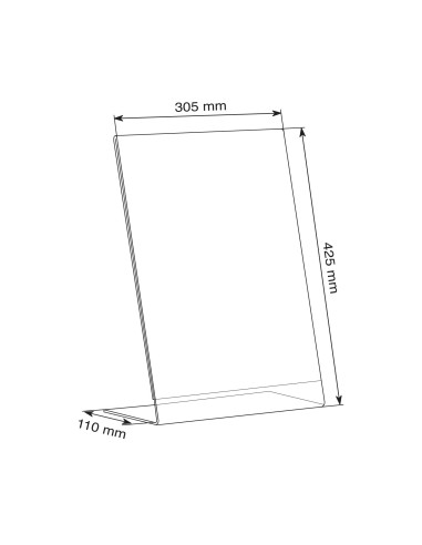 Lot de 10 Chevalets de comptoir incliné -...