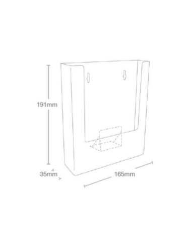 Lot de 10 Porte-brochures mural - format A5