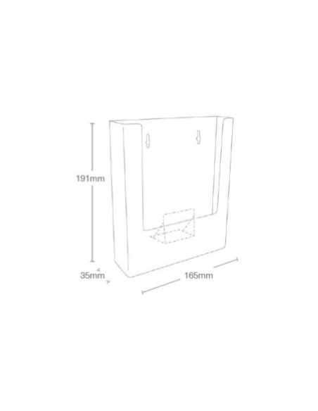 Lot de 10 Porte-brochures mural - format A5