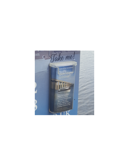 Lot de 10 Porte-brochures extérieur simple compartiment - format A6