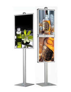Mat porte visuel de sol double