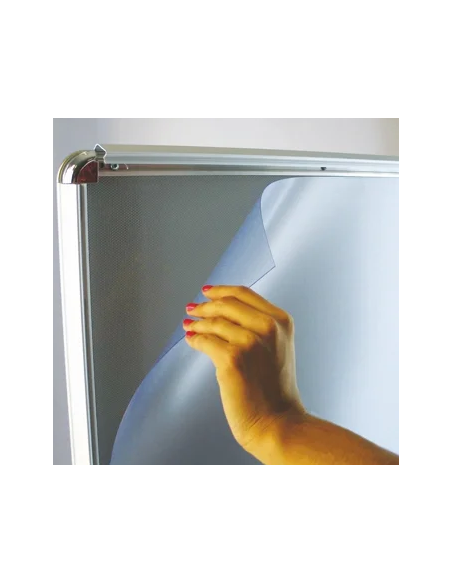 Porte visuel double pieds