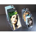 Présentoir / Porte-brochure de comptoir 4 cases