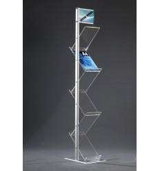 Présentoir recto/verso avec enseigne